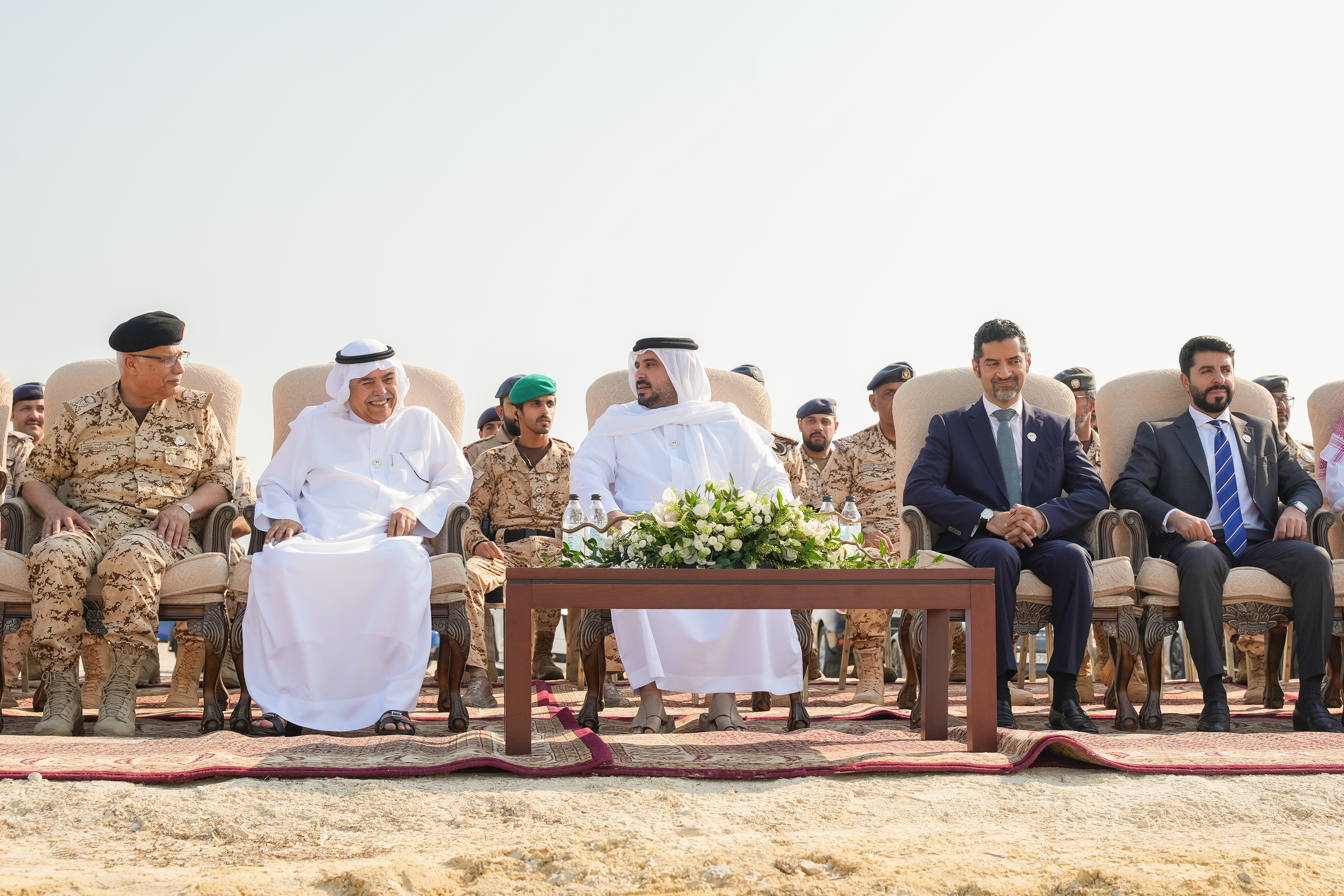 HH Shaikh Mohammed bin Salman bin Hamad Al Khalifa plants mangroves inaugurating the Bahrain Mangroves initiative